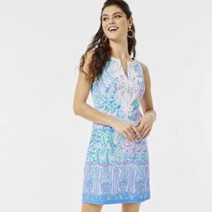 Lilly Pulitzer Gabby Stretch Shift Dress In full bloom Size 0 Brand new with tag